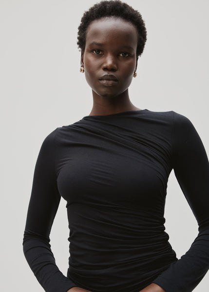 トップス Sio Seoul sioseoul Long Sleeve Top Black Rue Top – RE ONA