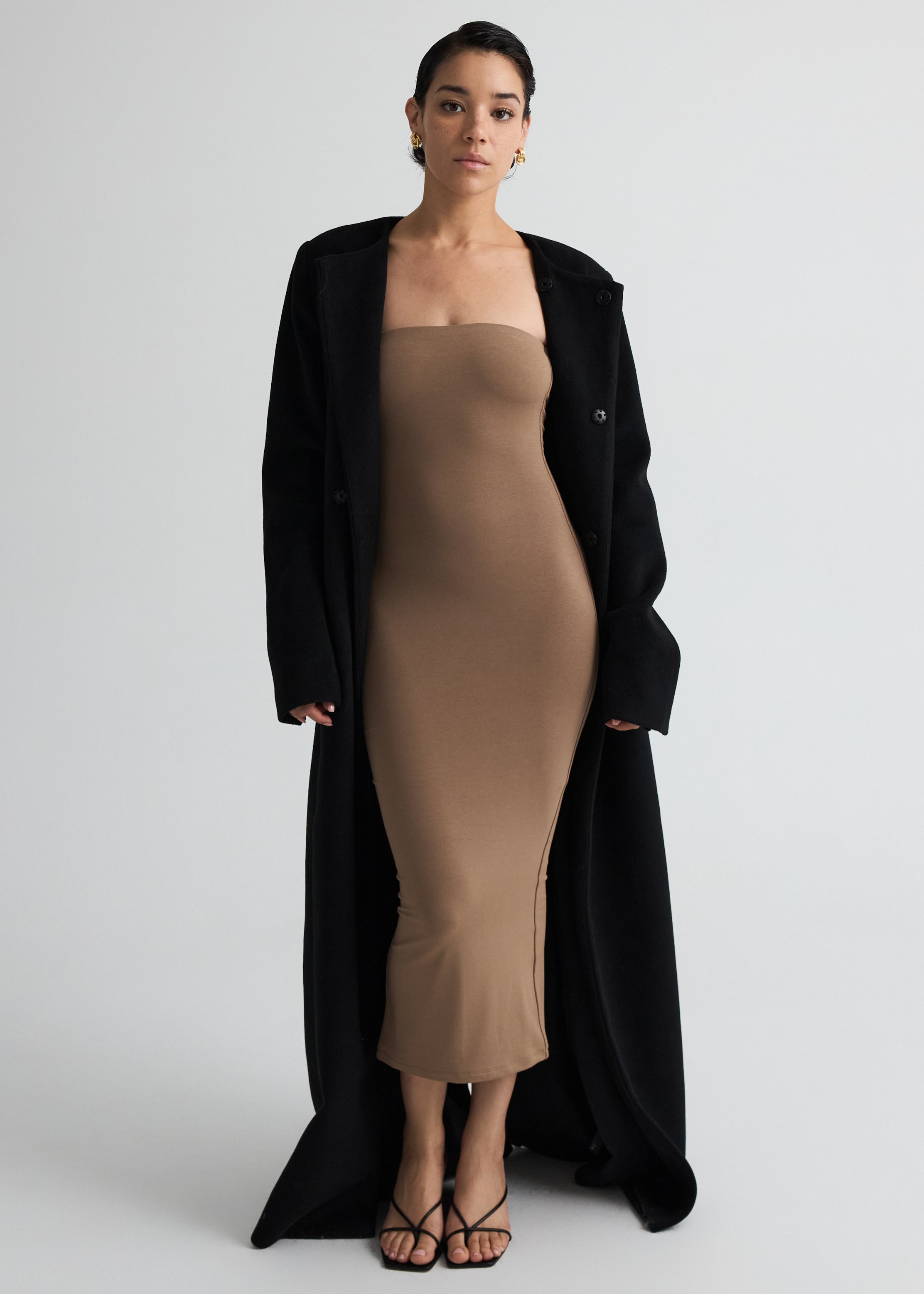 Strapless Midi Dress